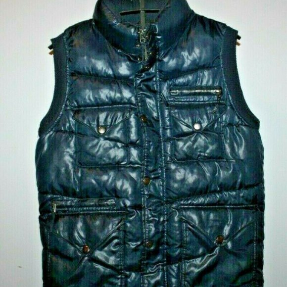 Jordan Craig Mens Puffer Vest Navy Blue Size Mediu - Picture 1 of 7